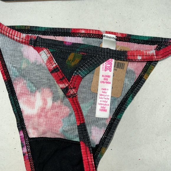 PINK Victoria’s Secret Cotton V-STRING THONG Panty XL - Picture 11 of 13